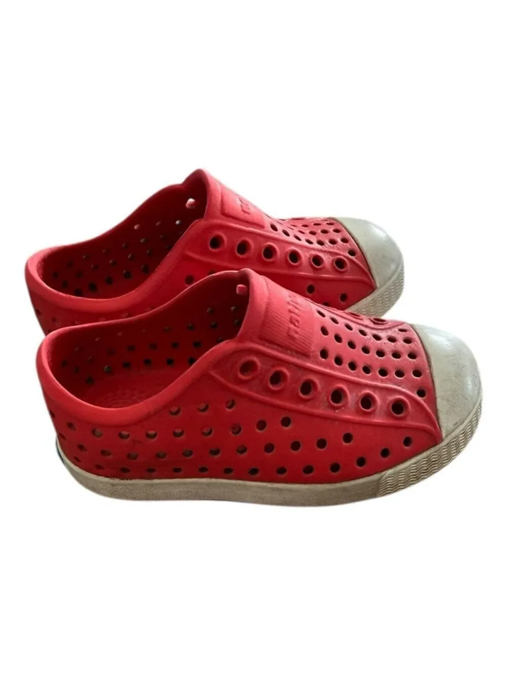 Native Shoes Jefferson Red Toddler C6 Slip On Water Shoes